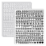 0.5 inch Retro Letter Sticker Suitable for Scrapbooking Crafts diy Typewriter Style Letter Sticker