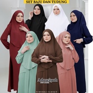 Baju Set Seluar Jubah Abaya Tudung Muslimah Ironless Pants Set Women - ADAWIYAH