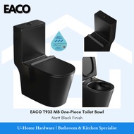 [PUB APPROVED] EACO T933MB Matt Black One-Piece Toilet Bowl (P-Trap only)