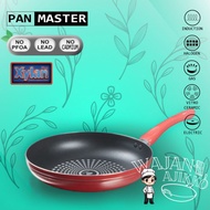 Panmaster Teflon Induction Frying Pan - Aluminum Induction Frying Pan - Red - 28cm