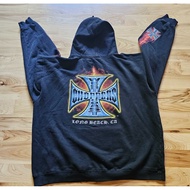 New Retro West Coast Chopper Black Hoodie Motorcycle Racing Ready Stock