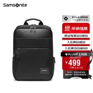 新秀丽（Samsonite）双肩包电脑包14英寸男女背包笔记本双肩包商务出差旅行包 TT0黑色