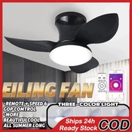 Kipas Siling Kipas Siling dengan Kipas Penyejuk Cahaya 6 Kelajuan Nordic Lampu Kipas Siling Kayu Kip