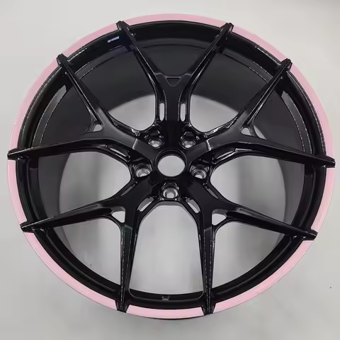 HF-5 Integral Forged Wheel Rim19 20 21inch Luxurious Customizable pink Multi-spoke Hollow 5x112 5x12