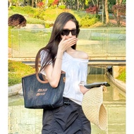 [Treasure Single Product] MIUMIU New Product Isetan Limited Denim Tote Bag Large Capacity hobo Porta