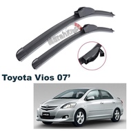 Toyota Vios 2007 High Quality Soft Rubber Wiper Blade- 20 Inch & 14 Inch