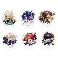 Arcylic Key Chain Jingliu HuoHuo Guinaifen Topaz Figure Stand Plate Game Keychain Cosplay Prop Acces
