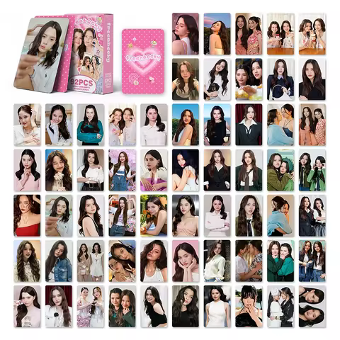 92Pcs/Set Thai Star FreenBecky Lomo Cards Cute Couple Photo Cards with Mini Stickers Fans Collectibl