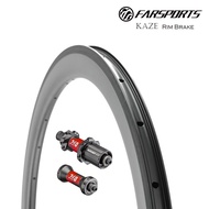 Farsports KAZE Rim Brake DT240 Clincher Tubeless Ready Carbon Wheelset