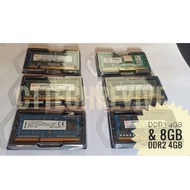 Laptop RAM 4GB &amp; 8GB DDR2 DDR3 PC3L 1600mhz 1333mhz 1066mhz etc