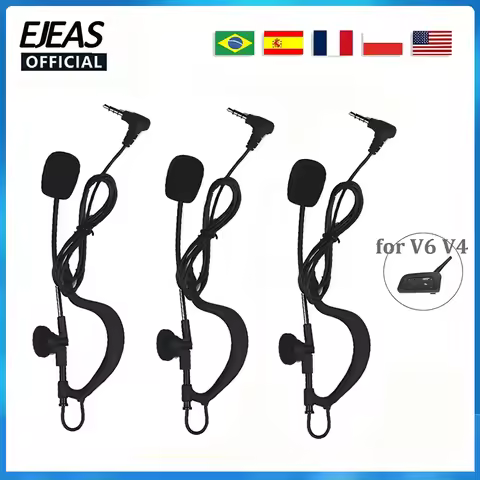 EJEAS 3.5mm Jack For FBIM V6C V4C Full Duplex Two-way Intercom Accessory Football Referee Coach Judg