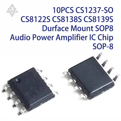 10PCS CS1237-SO CS8122S CS8138S CS8139S Durface Mount SOP8 Audio Power Amplifier IC Chip SOP-8