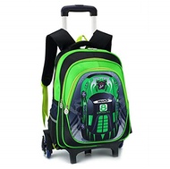 YUB Car School Bag Drawbars Trolley Bag Backpack with Wheels Rolling Backpacks for School Kids Wa...