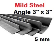 [Local Ready Stock] Mild Steel ANGLE BAR Besi Mild Steel size 3" x 3" Tickness 5mm(Besi)Angle Bar Angle Tube Besi  L型角钢铁