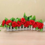 Bunga Mawar Rambat Artificial Juntai Plastik Bunga Matahari Rambat