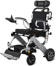 Lightweight for home use Lightweight Electric Wheelchair with Headrest Foldable Folding and Lightweight Portable Powerchair Safe and Easy to Drive Wheelchairs Aircraft-Grade Aluminum Alloy Frame