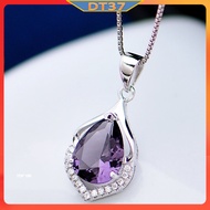 DT37 Heart Shaped Amethyst Pendant for Women
