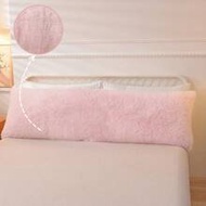 1pc Fluffy Plush Solid Color Throw Pillow Cover, Soft & Comfortable Pillow Protector, 100% Polyester