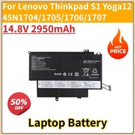 New Replacement Laptop Battery 14.8V 2950mAh For Lenovo Thinkpad S1 Yoga12 45N/1704/1705/1706/1707 2