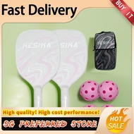 [SG stock Fast Shipping]Pickleball Rackets Set Pickleball Paddle Set of 2 Rackets and 4 Pickleballs 