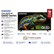 SAMSUNG 75-Inch Class QLED 4K Q60D 75Q60D Series Quantum HDR Smart TV w/Object Tracking Sound Lite, 
