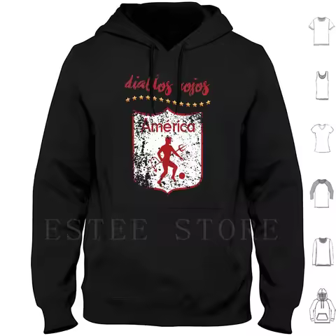 America De Cali Hoodies Long Sleeve Colombia Colombianos Cali Mundial Bogota Americadecali Colombian
