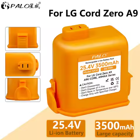 PALO 3500mAh Rechargeable Replacement Battery For LG CordZero A9 A9PLUS,A906SM,A9MAX,A9T-Ultra,A9Mas
