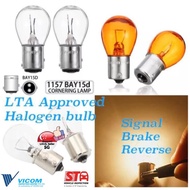 lta approved Halogen bulbs brake signal reverse 1156 1157 ba15s bau15s bay15d ba15d Clear red orange