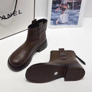 Govan Road Martin Boots Women British Chelsea Short Boots Flat Boots Women