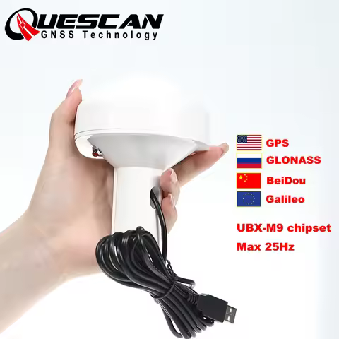 QUESCAN QU9M USB M9 GPS GNSS Receiver NEO M9N USB GPS Galileo BeiDou GLONASS QZSS SBAS UBX-M9140-KB 