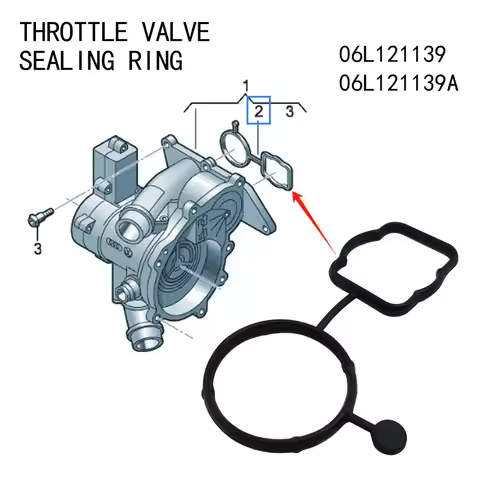 Thermostat sealing ring 06L121139 06L121139A For VW Passat Teramont Phideon Golf Jetta Audi A4 S4 A6