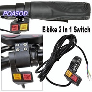 MAYSHOW E-bike 2 In 1 Switch Refitting Parts On- Button Universal Speed Control