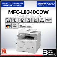 Brother MFC-L8340CDW A4 4-in-1 WI-FI Color LED Laser Printer – Auto Duplex NFC Home Office Business