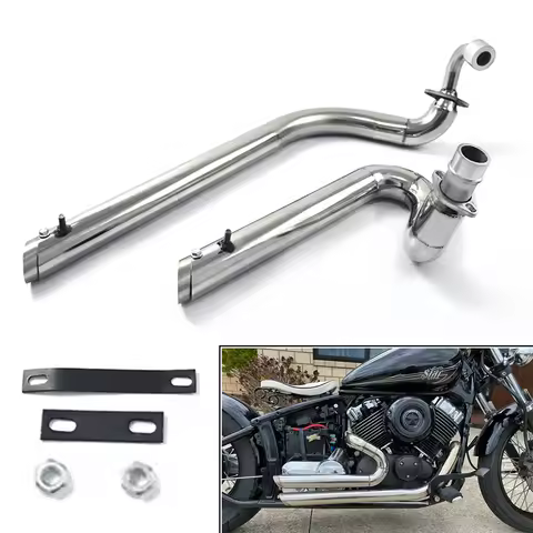 Motorcycle Exhaust Pipe Silencers Mufflers For Yamaha V star 650 XVS650 XVS400 DS650 400 Drag star 4