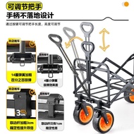 Wilderness Camping Trolley Camp Trailer Outdoor Folding Oversized Camping Trolley Trolley Camping Tr