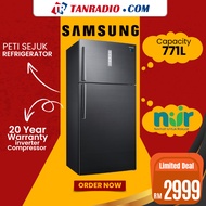 Samsung 2 Door Inverter Refrigerator - Black (711L) RT62K7005BS