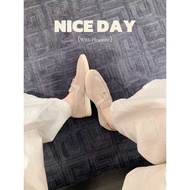 Cowhide~Jialida Women's Shoes lp Tassel Lock Small Leather Shoes Women Round Toe Stitching Soft Sole