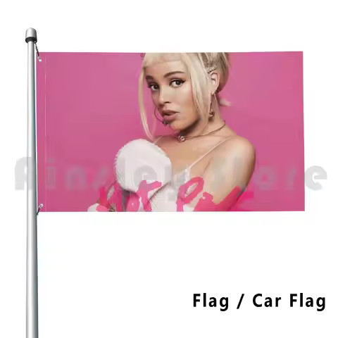 Threecut Cat Hot Red 2019 Tour World 2021 Flag Car Flag Printing Custom Live Doja Pink Concert Cover