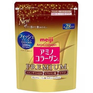 Meiji Amino Collagen Premium เมจิ อะมิโน คอลลาเจน (สูตรพรีเมี่ยม-ซองทอง) เมจิ คอลลาเจนชนิดผง