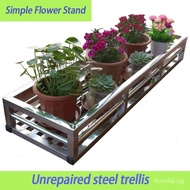 Flower Shelf Stainless Flower Rack  Flower Pot Stand Plant Stand Outdoor Plant Rack Steel Outdoor Balcony Railing Fence Hanging Indoor Living Room Wall Hanging Iron Scindapsus Basi