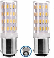 Ba15d 1142 12V-24V Low Voltage 1004 1076 Led Light Bulb Warm White 3000K, Double Contact Bayonet Equ