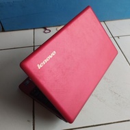 Lenovo S100 Warna Merah Netbook Notebook Second Bekas Murah RAM 2 GB
