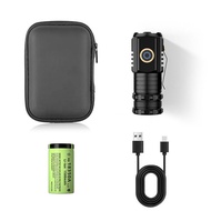 Đèn pin mini cầm tay siêu nhỏ siêu sáng tỏa S450X vỏ nhôm chống nước IPX7 có móc gài nam châm tiện d