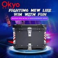 2 year warranty 65L Aluminium Top Box X Motosikal Peti Aluminum Box Motorcycle摩托車鋁合金後尾箱