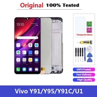 100% Original LCD Screen For Vivo Y91 Y91c Y95 Y93 LCD Screen and Touch Screen Digitizer Assembly Wi