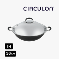 美亞 - (電磁爐適用) 36cm 有蓋陽極氧化易潔中式鑊 - CIRCULON (#89179)