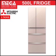 MITSUBISHI MR-WX47LF-F-P 500L 6 DOOR FRIDGE (3 TICKS)