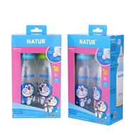 Mama000 Natur เนเจอร์ ขวดนมคอแคบ สมูท ไบโอมิมิค ขนาด 4 8 oz. แพ็ค 2 ขวด (โดเรม่อน)