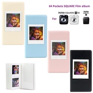 【Free Sticker】For Fujifilm Instax SQUARE SQ1 SQ6 SQ10 SQ20 Film Size Photo 64 Pockets Album