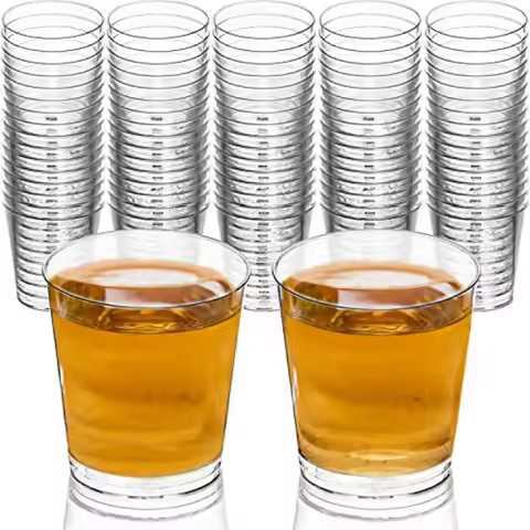 1 Oz Shot Glasses, 80 Hard Clear Plastic Shot Cup, Disposable Party Cups, Mini Cups Shot Glasses 80 